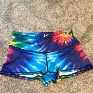 Tie dye CrossFit booty shorts!